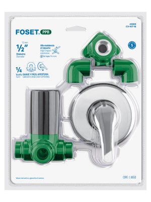 CV-KIT-ME1.jpg 45860 - Kit de instalación monomando para regadera PPR, 1/2', FOSET