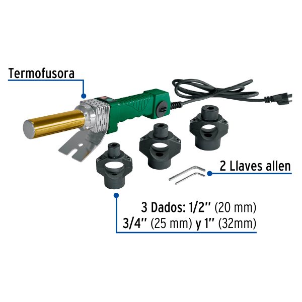 48005 - Termofusora de 800 W para PPR, Foset