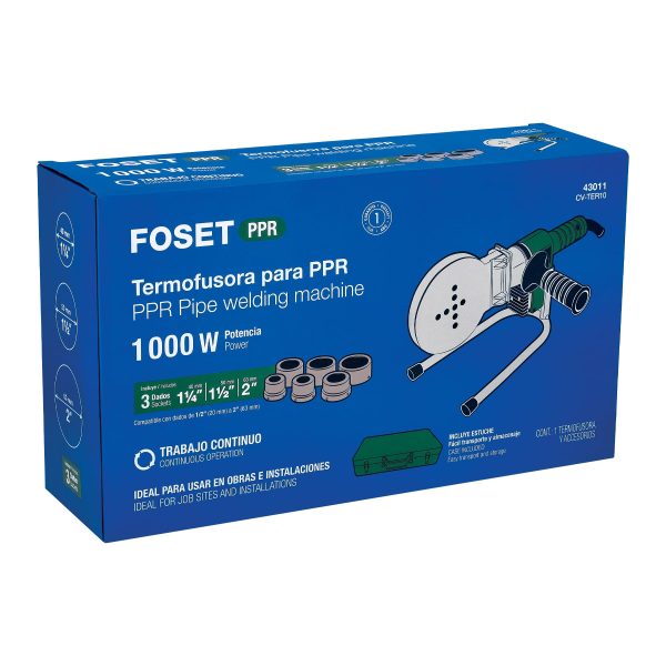 43011 - Termofusora de 1000 W para PPR, Foset