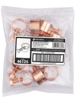 46125 - Conector para varilla a tierra, Volteck
