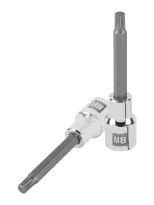 101300 - Dado punta larga bristol M8, cuadro 1/2', Truper