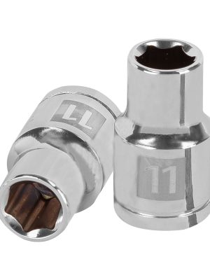 13261 - Dado de 11 mm, 6 puntas, cuadro 1/2', Truper