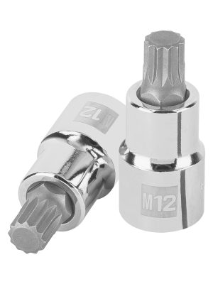 101274 - Dado punta corta bristol M12, cuadro 1/2', Truper