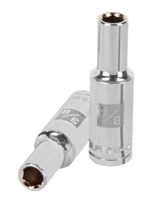 13323 - Dado largo de 3/8', 6 puntas, cuadro 1/2', Truper