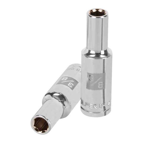 13323 - Dado largo de 3/8', 6 puntas, cuadro 1/2', Truper