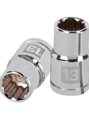 13527 - Dado de 13 mm, 12 puntas, cuadro 1/2', Truper