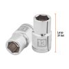 13263 - Dado de 13 mm, 6 puntas, cuadro 1/2', Truper