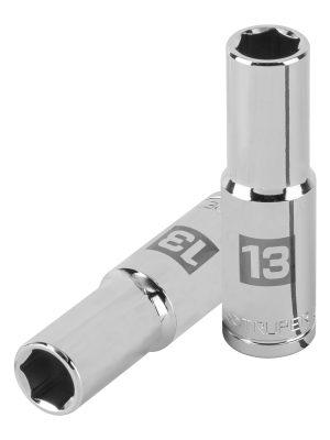 13353 - Dado largo de 13 mm, 6 puntas, cuadro 1/2', Truper