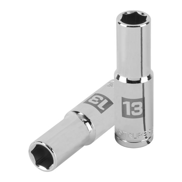 13353 - Dado largo de 13 mm, 6 puntas, cuadro 1/2', Truper