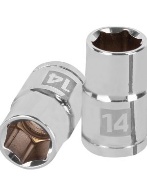 D-1214-M.jpg 13264 - Dado de 14 mm, 6 puntas, cuadro 1/2', Truper