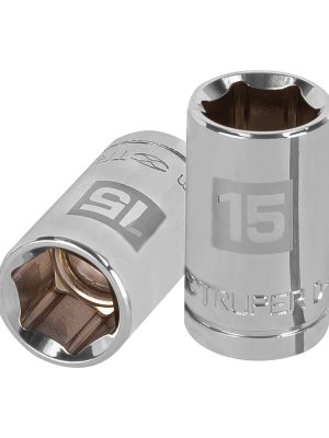 D-1215-M.jpg 13265 - Dado de 15 mm, 6 puntas, cuadro 1/2', Truper