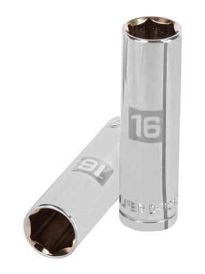 D-1216-ML.jpg 13356 - Dado largo de 16 mm, 6 puntas, cuadro 1/2', Truper