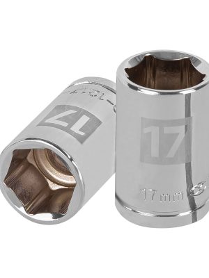 13267 - Dado de 17 mm, 6 puntas, cuadro 1/2', Truper