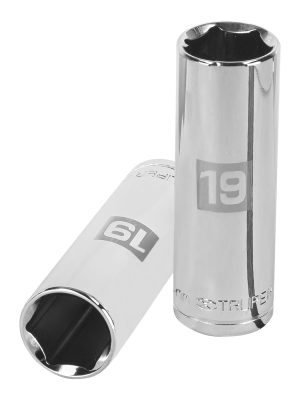 D-1219-ML.jpg 13359 - Dado largo de 19 mm, 6 puntas, cuadro 1/2', Truper