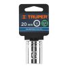 13534 - Dado de 20 mm, 12 puntas, cuadro 1/2', Truper