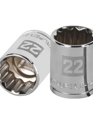 D-1222-EM.jpg 13536 - Dado de 22 mm, 12 puntas, cuadro 1/2', Truper