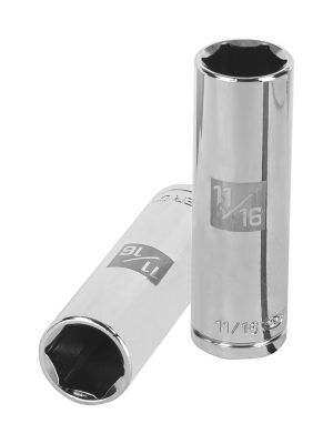 13328 - Dado largo de 11/16', 6 puntas, cuadro 1/2', Truper