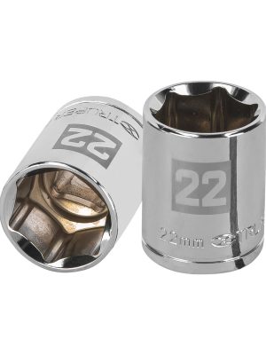 13272 - Dado de 22 mm, 6 puntas, cuadro 1/2', Truper