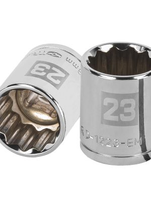 D-1223-EM.jpg 13537 - Dado de 23 mm, 12 puntas, cuadro 1/2', Truper