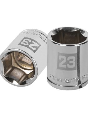 13273 - Dado de 23 mm, 6 puntas, cuadro 1/2', Truper