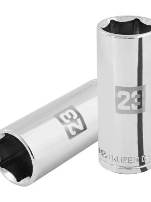 D-1223-ML.jpg 101011 - Dado largo de 23 mm, 6 puntas, cuadro 1/2', Truper