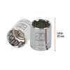 13538 - Dado de 24 mm, 12 puntas, cuadro 1/2', Truper