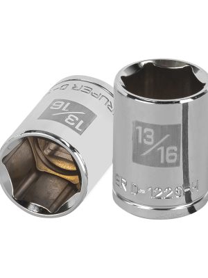 13237 - Dado de 13/16', 6 puntas, cuadro 1/2', Truper