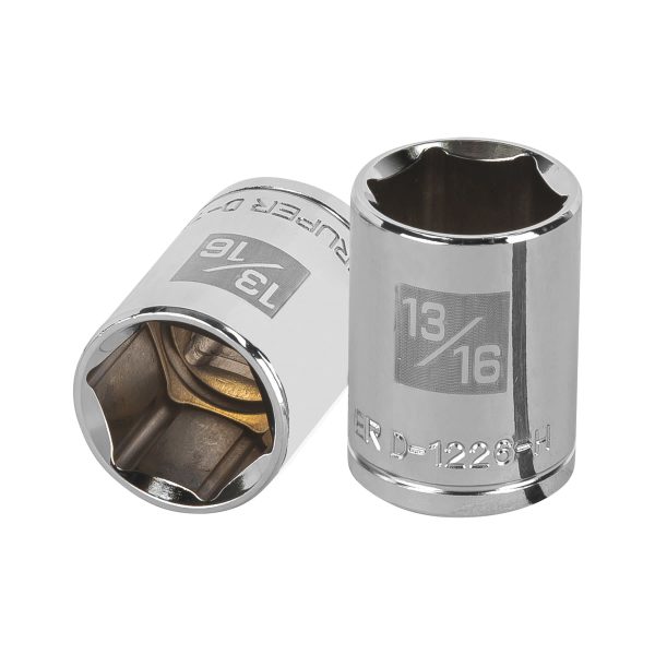 13237 - Dado de 13/16', 6 puntas, cuadro 1/2', Truper