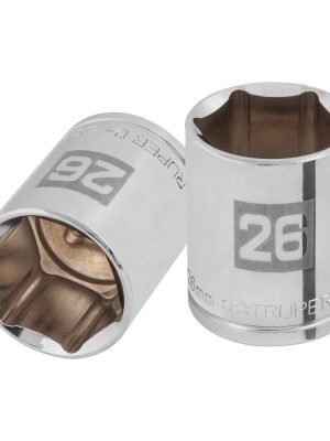 D-1226-M.jpg 101006 - Dado de 26 mm, 6 puntas, cuadro 1/2', Truper