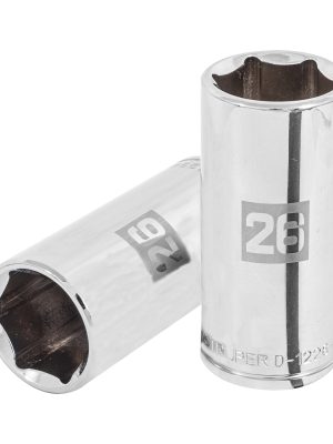 D-1226-ML.jpg 101014 - Dado largo de 26 mm, 6 puntas, cuadro 1/2', Truper