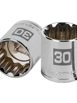 13544 - Dado de 30 mm, 12 puntas, cuadro 1/2', Truper