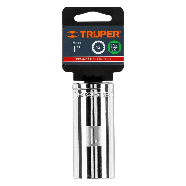 13370 - Dado largo de 1', 12 puntas, cuadro 1/2', Truper