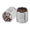 13545 - Dado de 32 mm, 12 puntas, cuadro 1/2', Truper