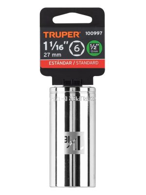 D-1234-HLE1.jpg 100997 - Dado largo de 1-1/16', 6 puntas, cuadro 1/2', Truper