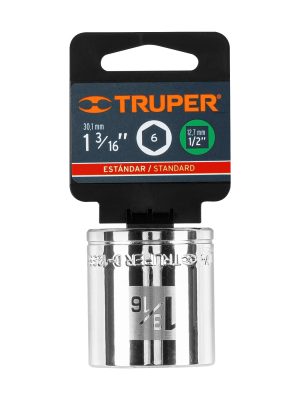 13243 - Dado de 1-3/16', 6 puntas, cuadro 1/2', Truper