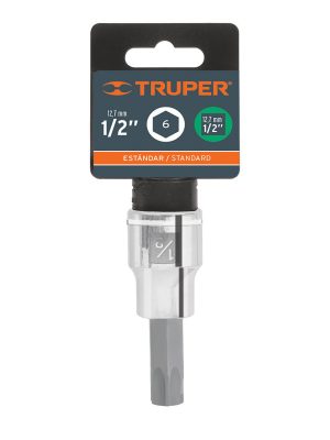 13255 - Dado punta hexagonal de 1/2', cuadro 1/2', Truper