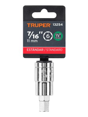 D-1241-7-16E1.jpg 13254 - Dado punta hexagonal de 7/16', cuadro 1/2', Truper