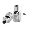 13166 - Dado de 4 mm, 6 puntas, cuadro 1/4', Truper