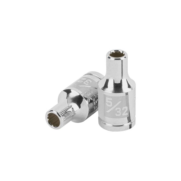 100917 - Dado de 5/32', 12 puntas, cuadro 1/4', Truper