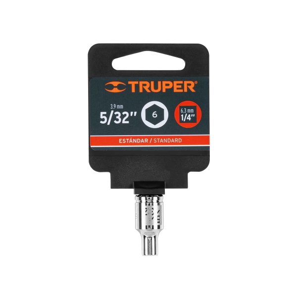 13153 - Dado de 5/32', 6 puntas, cuadro 1/4', Truper