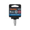 100978 - Dado de 6 mm, 12 puntas, cuadro 1/4', Truper