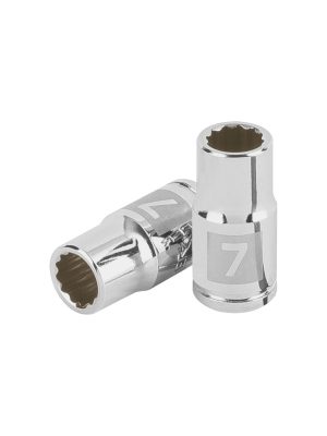 D-1407-BM.jpg 100979 - Dado de 7 mm, 12 puntas, cuadro 1/4', Truper