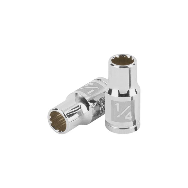 100875 - Dado de 1/4', 12 puntas, cuadro 1/4', Truper