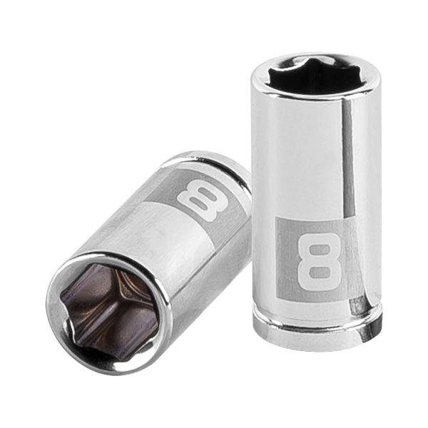 13170 - Dado de 8 mm, 6 puntas, cuadro 1/4', Truper