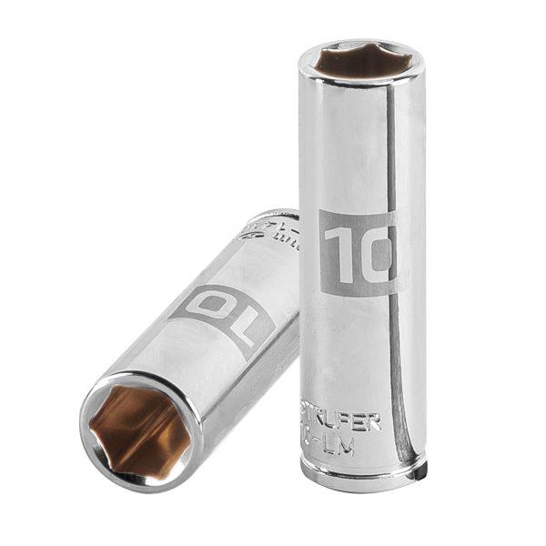 13204 - Dado largo de 10 mm, 6 puntas, cuadro 1/4', Truper