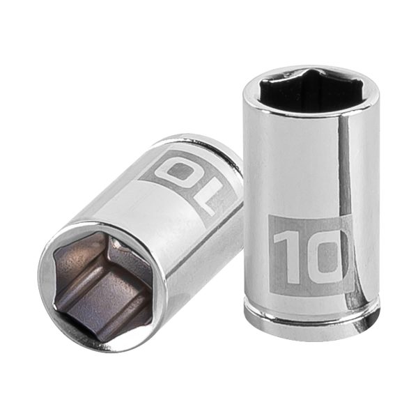13172 - Dado de 10 mm, 6 puntas, cuadro 1/4', Truper