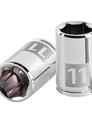 13173 - Dado de 11 mm, 6 puntas, cuadro 1/4', Truper