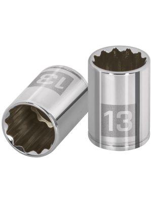 D-1413-BM.jpg 100987 - Dado de 13 mm, 12 puntas, cuadro 1/4', Truper