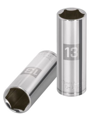 13207 - Dado largo de 13 mm, 6 puntas, cuadro 1/4', Truper