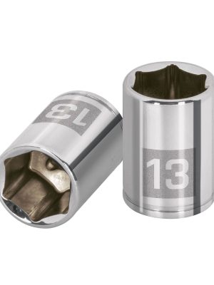 13175 - Dado de 13 mm, 6 puntas, cuadro 1/4', Truper